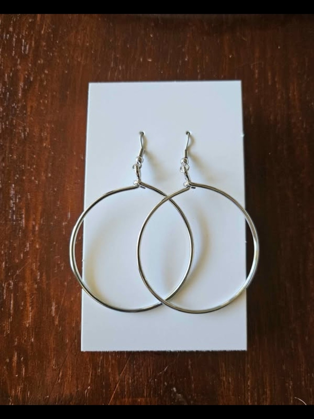 Sseko Silver Hoop Drop Earrings